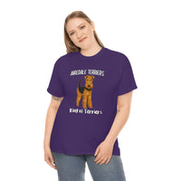 Airedale Terrier Unisex Heavy Cotton Tee, S - 5XL, 14 Colors, Light Fabric, FREE Shipping, Made in USA!!