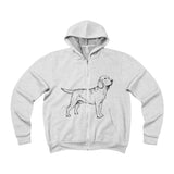 Labrador Retriever Hoodies, Unisex Sponge Fleece Full-Zip Hoodie