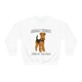 Airedale Terrier Unisex Heavy Blend Crewneck Sweatshirt, S - 3XL, 6 Colors, Loose Fit, FREE Shipping, Made in USA!!