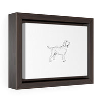 Labrador Retriever Horizontal Framed Premium Gallery Wrap Canvas