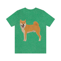 Shiba Inu Unisex Jersey Short Sleeve Tee, S - 3XL, 16 Colors, 100% Cotton, Light Fabric, FREE Shipping, Made in USA!!