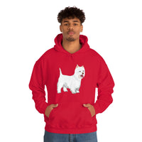West Highland White Terrier Unisex Heavy Blend™ Hooded Sweatshirt, S - 5XL, Cotton/Polyester, FREE Shipping, Made in USA!!