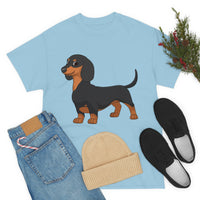 Dachshund Unisex Heavy Cotton Tee, S - 5XL, 12 Colors, Light Fabric, FREE Shipping, Made in USA!!