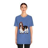 Basset Hound Unisex Jersey Short Sleeve Tee, XS - 3XL, 14 Colors, FREE Shipping, Made in USA!!