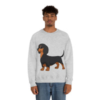 Dachshund Unisex Heavy Blend™ Crewneck Sweatshirt, S - 2XL, 14 Colors, Cotton/Polyester, Medium Fabric, FREE Shipping, Made in USA!!
