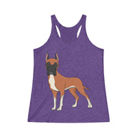 Great Dane Women's Tri-Blend Racerback Tank