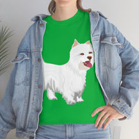 West Highland White Terrier Unisex Heavy Cotton Tee, S - 5XL, Cotton, FREE Shipping, Made in USA!!