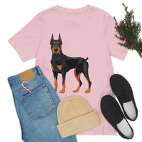 Doberman Pinscher Unisex Jersey Short Sleeve Tee