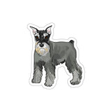 Miniature Schnauzers Die-Cut Stickers, Water Resistant Vinyl, 5 Sizes, Matte Finish, Indoor/Outdoor, FREE Shipping, Made in USA!!