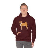 Shiba Inu Unisex Heavy Blend™ Hooded Sweatshirt, S -5XL, 12 Colors, Cotton/Polyester, Medium Heavy Fabric, FREE Shipping, Made in USA!!