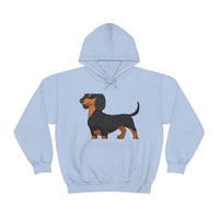 Dachshund Unisex Heavy Blend™ Hooded Sweatshirt, S - 5XL, 13 Colors, Cotton/Polyester, FREE Shipping, Made in USA!!