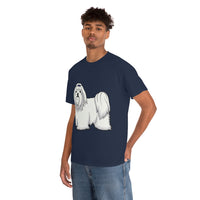 Maltese Unisex Heavy Cotton Tee, S - 5XL, 12 Colors, 100% Cotton, Medium Fabric, FREE Shipping, Made in USA!!
