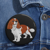 Cavalier King Charles Spaniel Custom Pin Buttons