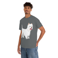 West Highland White Terrier Unisex Heavy Cotton Tee, S - 5XL, Cotton, FREE Shipping, Made in USA!!