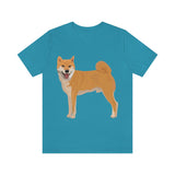 Shiba Inu Unisex Jersey Short Sleeve Tee, S - 3XL, 16 Colors, 100% Cotton, Light Fabric, FREE Shipping, Made in USA!!