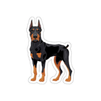 Doberman Pinscher Die-Cut Stickers, Water Resistant Vinyl, 5 Sizes, Matte Finish, Indoor/Outdoor, FREE Shipping, Made in USA!!