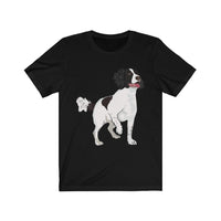 English Springer Spaniel Unisex Jersey Short Sleeve Tee, S - 3XL, 17 Colors, Light Fabric, Made in the USA!!