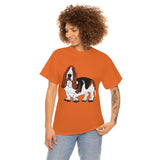 Basset Hound Unisex Heavy Cotton Tee, S - 5XL, 12 Colors, 100% Cotton, FREE  Shipping, Made in USA!!