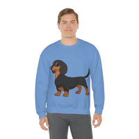 Dachshund Unisex Heavy Blend™ Crewneck Sweatshirt, S - 2XL, 14 Colors, Cotton/Polyester, Medium Fabric, FREE Shipping, Made in USA!!