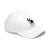 Boston Terrier Unisex Twill Hat, Cotton Twill, Adjustable Velcro Closure, FREE Shipping, Made in USA!!