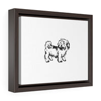 Shih Tzu Horizontal Framed Premium Gallery Wrap Canvas