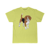 Beagle Men's Short Sleeve Tee, S - 5XL, Preshrunk Cotton, Light Fabric, Relaxed Fit, 11 Colors, FREE Shipping, Made in USA!!