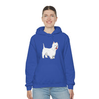 West Highland White Terrier Unisex Heavy Blend™ Hooded Sweatshirt, S - 5XL, Cotton/Polyester, FREE Shipping, Made in USA!!