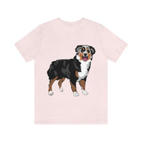 Australian Shepherd Unisex Jersey Short Sleeve Tee, XS-3XL, 14 Colors, Soft Cotton, Light Fabric, FREE Shipping, Made in USA!!