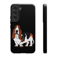 Basset Hound Tough Cases, 33 Sizes, Google, Samsung, iPhone, Matte or Glossy, Impact Resistant, Dual Layer Case, FREE Shipping, Made in USA!!