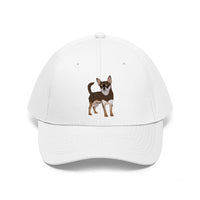 Chihuahua Unisex Twill Hat, 100% Cotton, Adjustable Velcro Closure, 10 Colors, FREE Shipping, Made in the USA!!