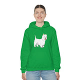 West Highland White Terrier Unisex Heavy Blend™ Hooded Sweatshirt, S - 5XL, Cotton/Polyester, FREE Shipping, Made in USA!!
