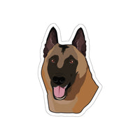 Belgian Malinois Die-Cut Stickers, Water Resistant Vinyl, 5 Sizes, Matte Finish, Indoory/Outdoor, FREE Shipping, Made in USA!!