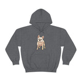 French Bulldog Unisex Heavy Blend Hooded Sweatshirt, S - 5XL, 12 Colors, FREE Shipping, Made in USA!!