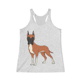 Great Dane Women's Tri-Blend Racerback Tank
