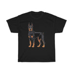 Doberman Pinscher Unisex Heavy Cotton Tee