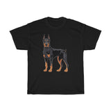 Doberman Pinscher Unisex Heavy Cotton Tee