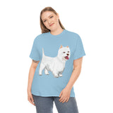 West Highland White Terrier Unisex Heavy Cotton Tee, S - 5XL, Cotton, FREE Shipping, Made in USA!!