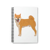 Shiba Inu Spiral Notebook - Ruled Line, 118 Pages, Shopping List, School Notes, Poem/Song Book, FREE Shipping, Made in USA!!