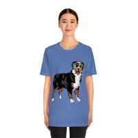 Australian Shepherd Unisex Jersey Short Sleeve Tee, XS-3XL, 14 Colors, Soft Cotton, Light Fabric, FREE Shipping, Made in USA!!