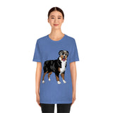 Australian Shepherd Unisex Jersey Short Sleeve Tee, XS-3XL, 14 Colors, Soft Cotton, Light Fabric, FREE Shipping, Made in USA!!