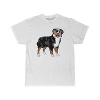 Australian Shepherd Men's Short Sleeve Tee, S - 5 XL, 11 Colors, Soft Cotton, Light Fabric, FREE Shipping, Made in USA!!
