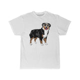 Australian Shepherd Men's Short Sleeve Tee, S - 5 XL, 11 Colors, Soft Cotton, Light Fabric, FREE Shipping, Made in USA!!