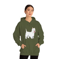 West Highland White Terrier Unisex Heavy Blend™ Hooded Sweatshirt, S - 5XL, Cotton/Polyester, FREE Shipping, Made in USA!!