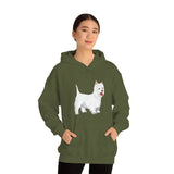 West Highland White Terrier Unisex Heavy Blend™ Hooded Sweatshirt, S - 5XL, Cotton/Polyester, FREE Shipping, Made in USA!!