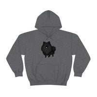 Black Pomeranian Unisex Heavy Blend™ Hooded Sweatshirt, S - 3XL, 6 Colors, Cotton/Polyester, FREE Shipping, Made in USA!!