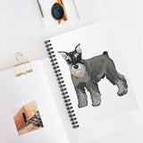 Miniature Schnauzer Spiral Notebook - Ruled Line