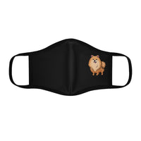 Pomeranian Fitted Polyester Face Mask