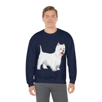 West Highland White Terrier Unisex Heavy Blend™ Crewneck Sweatshirt, S - 5XL, Cotton/Polyester, FREE Shipping, Made in USA!!