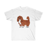 Ruby Cavalier King Charles Spaniel Unisex Ultra Cotton Tee, S - 5XL, 15 Colors, 100% Cotton, FREE Shipping, Made in the USA!!