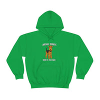 Airedale Terrier Unisex Heavy Blend Hooded Sweatshirt, S - 5XL, 12 Colors, Cotton/Polyester, FREE Shipping, Made in USA!!